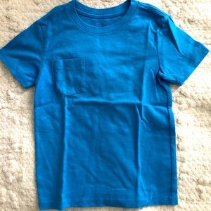 Cat & Jack short sleeve blue pocket tshirt- size 5T
